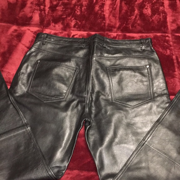 ZARA LIMITED EDITION COLLECTION NWT REAL LEATHER SKINNY FIT JEANS SIZE 32 - Picture 9 of 10